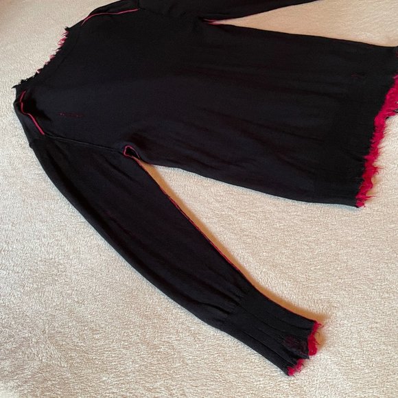 R13 Distressed Reversible 100% Cashmere Cardigan Cardigans